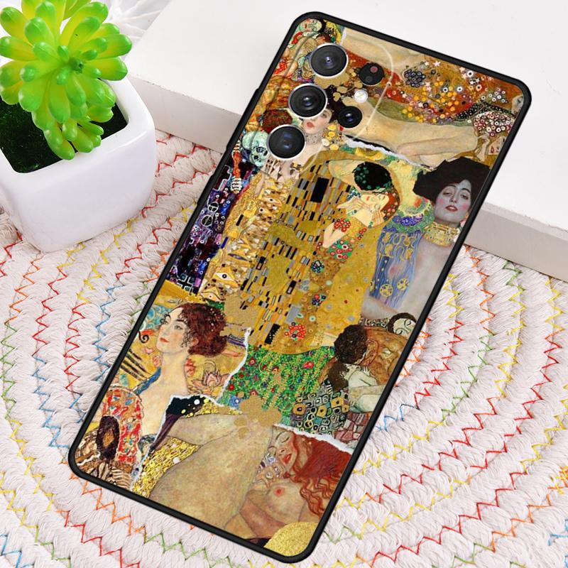 Поцелуй Густава Климта Силиконовый чехол для телефона Samsung Galaxy note 10 pro S26 S25 S24 S23 S22 S21 Plus S25Ultra Capa Cover