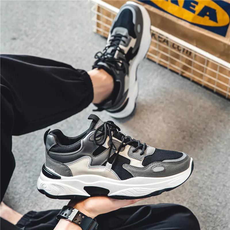 Мода Новейшая мужская обувь 2024мягкая подошва удобные и модные кроссовки для бега износостойкие и нескользящие мужские повседневные туфли