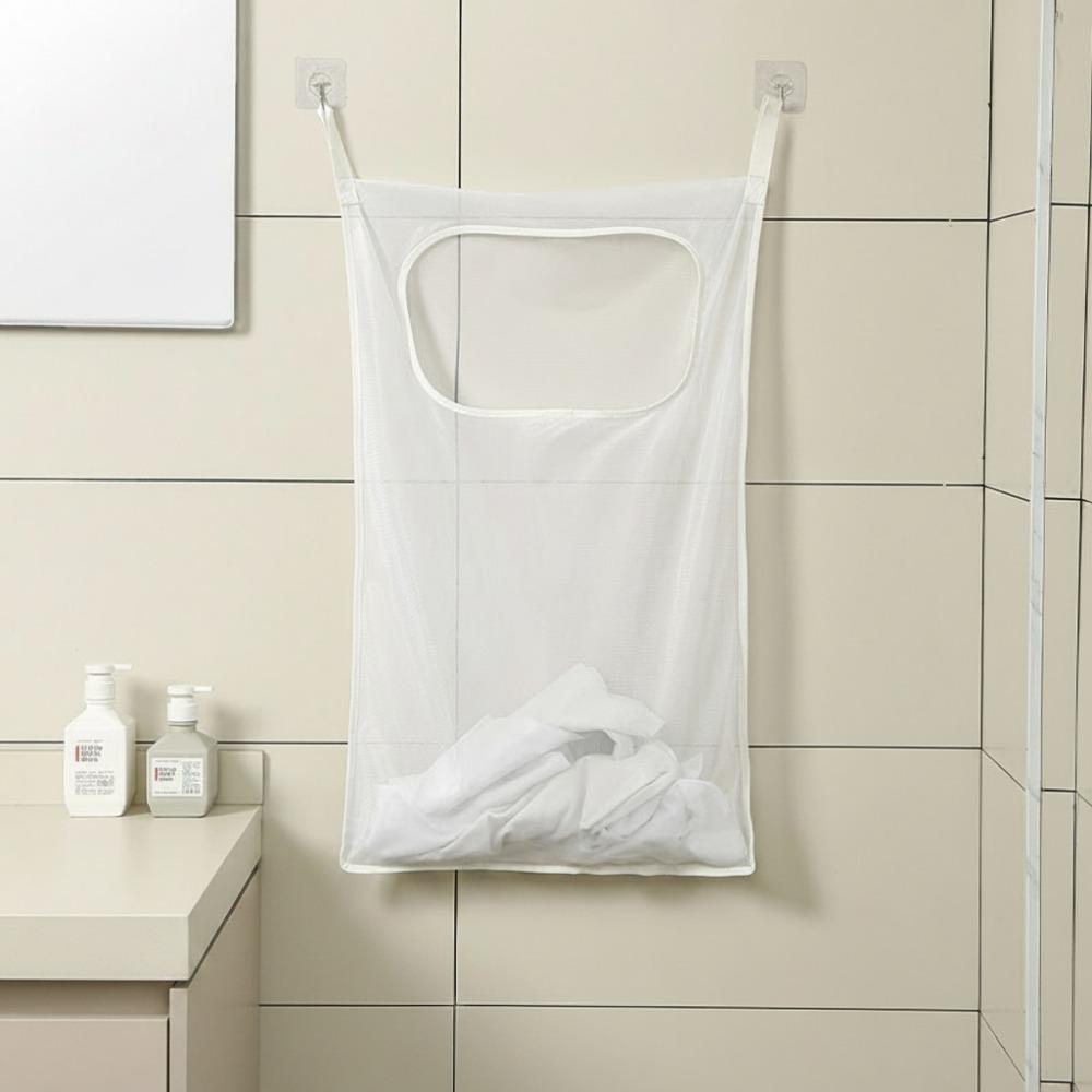 Wall Mounted Clothing Organizer Bag Hanging Hanging Laundry Basket Home Organization