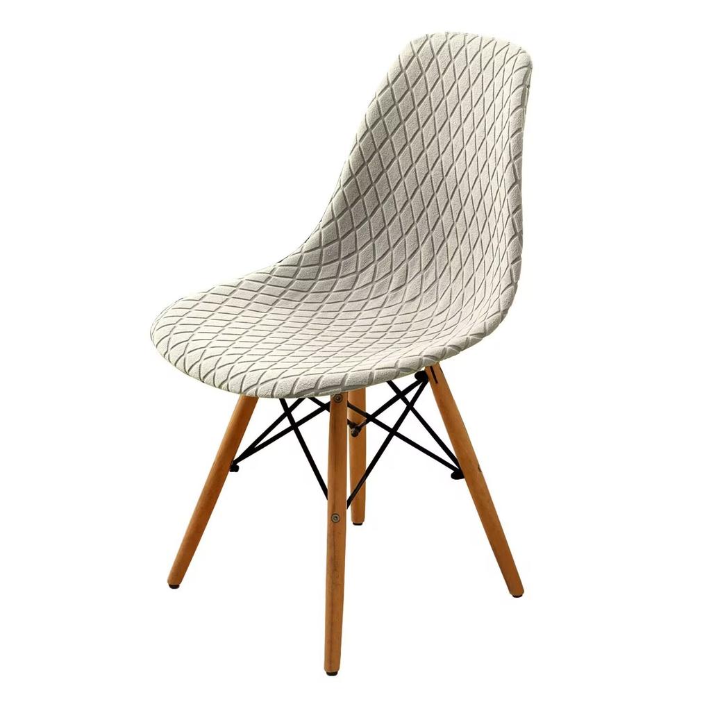 1 шт. жаккардовый чехол на стул-ракушку, короткая спинка, эластичный чехол на обеденный стул, регулируемый чехол на сиденье для столовой, для бара, вечеринки, домашнего декора