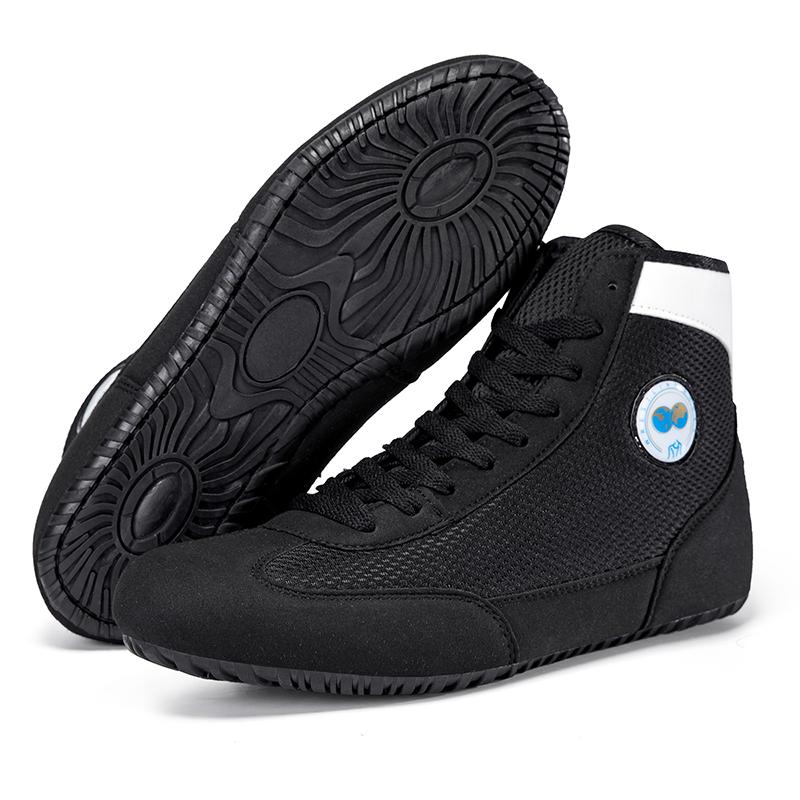 Женские дышащие борцовки с высоким верхом, мужские боксерки, кроссовки для свободного спарринга, тренировочная обувь для фитнеса в зале