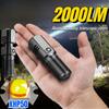Светодиодный фонарик XHP50 2000 лм USB МИНИ фонарь Перезаряжаемый Зум Рыбалка Фонарь Мощный 3 режима освещения для пеших прогулок Кемпинга