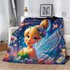 31 стиль Disney Tinker Bell с принтом детское одеяло мягкое и теплое постельное белье для кровати дивана для улицы путешествий пикника покрывало подарок искусство