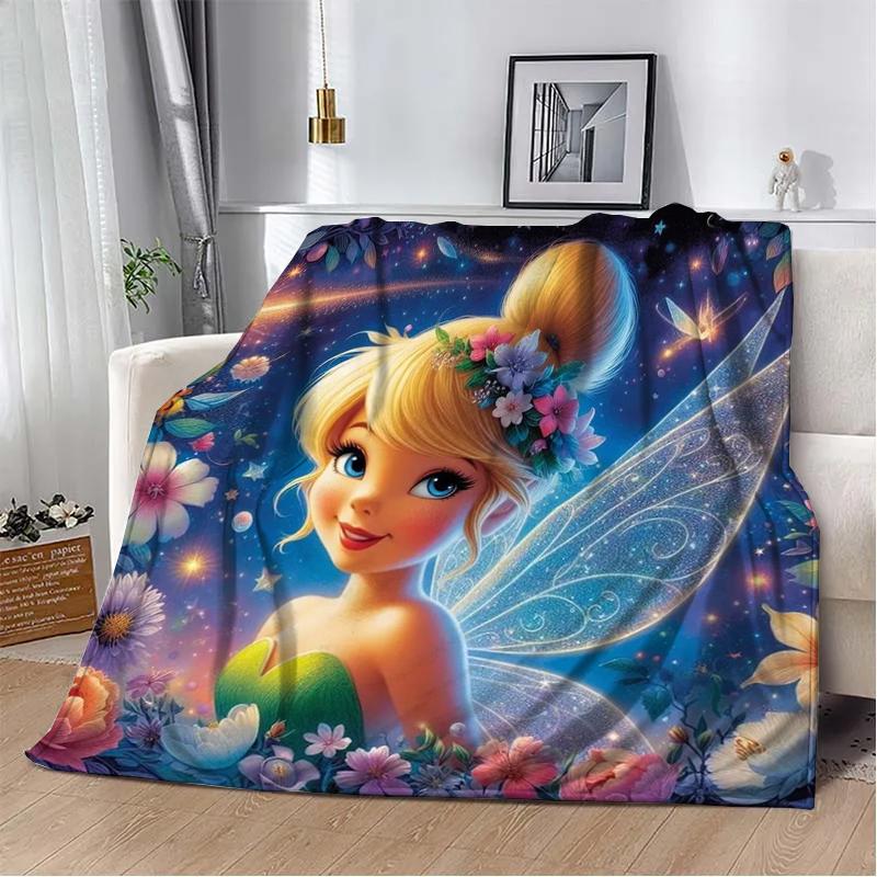 31 стиль Disney Tinker Bell с принтом детское одеяло мягкое и теплое постельное белье для кровати дивана для улицы путешествий пикника покрывало подарок искусство