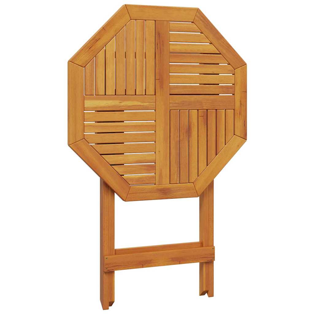 Folding Garden Table Ø70x75 cm Solid Acacia Wood