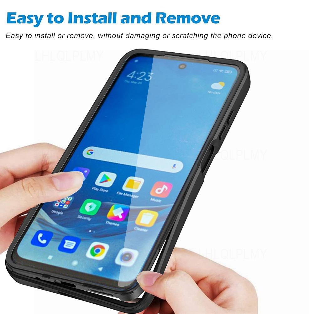 Front Back Protect ShockProof Case For Xiaomi Redmi 9T 9A 10A 9C 10C Note 10S 11S 9 10 Pro 5G A1 Plus Mi 11 Lite 11i 11T Cover