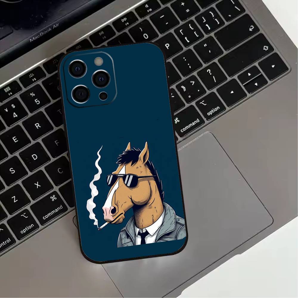 B-Bojack H-Horseman Крутой Силиконовый Мягкий Чехол Для Телефона Для IPhone 17,16,15,14,13,12,11,XS,Plus Pro Max