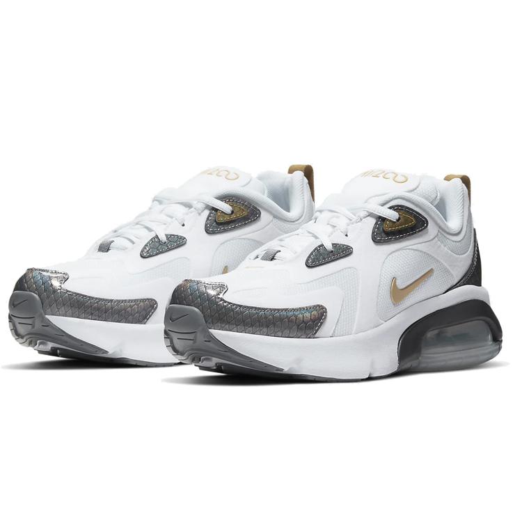 Nike Air Max 200 Белый Металлик Золотой GS CQ4009-100