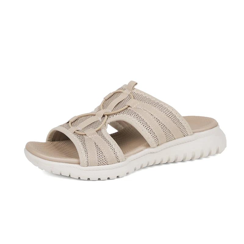 Модная распродажа женской обуви 2024 года, летние дышащие сетчатые повседневные женские тапочки, легкие удобные женские спортивные сандалии для отдыха на открытом воздухе