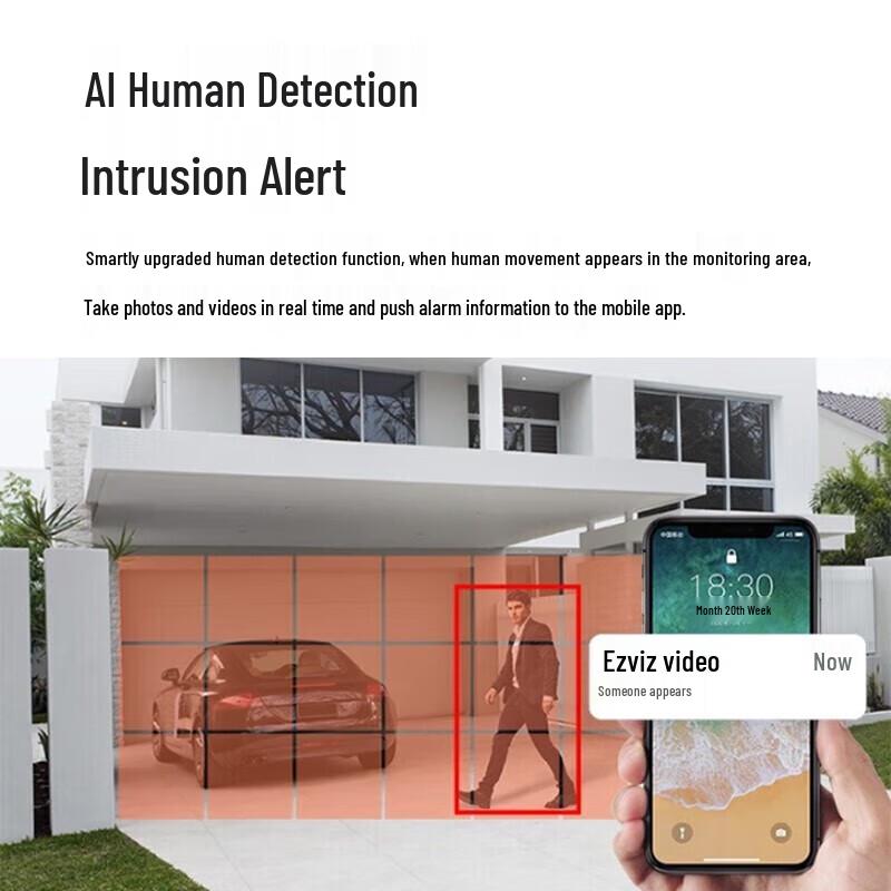 Ezviz H4 5MP Wireless WiFi Outdoor Dome Camera (CN version)