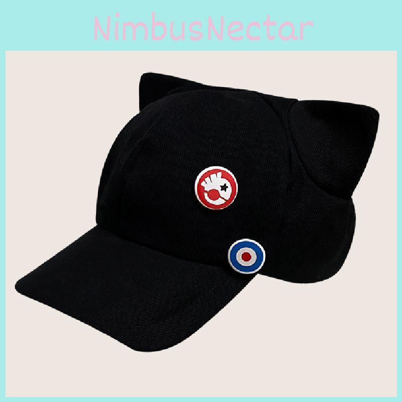 Очаровательная хлопковая бейсболка с кошачьими ушками в милом японском стиле, дизайн для маленького лица