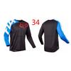 FOX Motocross Riding Shirt Long Sleeve Quick Dry Breathable Jersey Off-Road Motorcycle Cycling Use