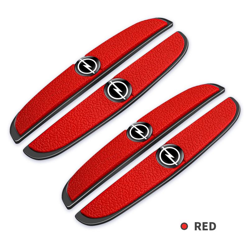 HJFX5 4Pc Car Door Anti Scratch Protection Strips For opel insignia astra j h g corsa d zafira b Rubber Decoration Sticker Car Supplie