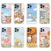 Милый чехол для телефона BuBu D-DuDu для iPhone 17 16,15,14,13,12,11 Plus,Pro,Max,XR,Plus,E,Mini Прозрачный мягкий чехол