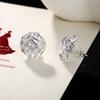 Серьги-розы из стерлингового серебра 925 пробы, модные свадебные украшения