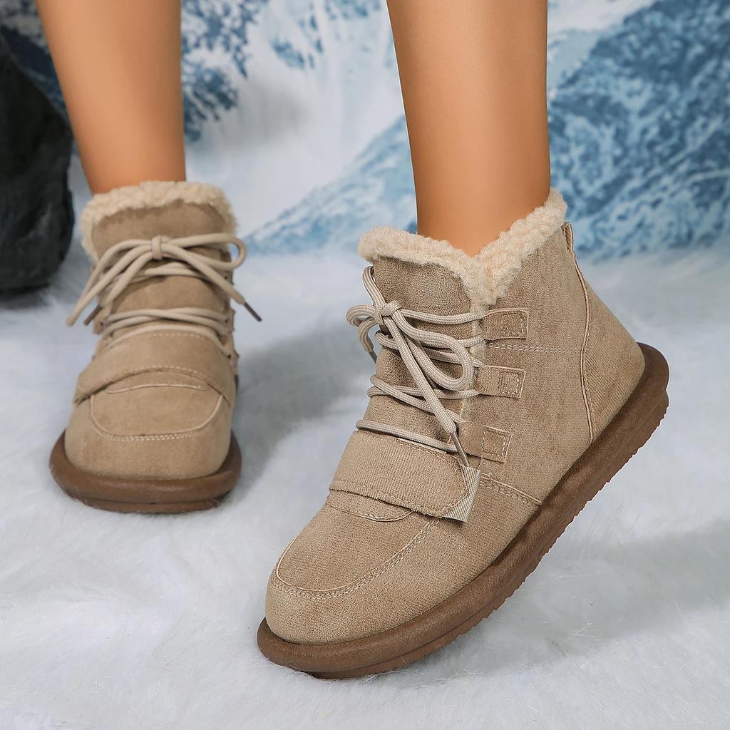Новые классические женские зимние ботинки на утепленном пуху, удобные теплые ботильоны, женская зимняя женская обувь, массивные Botas Mujer