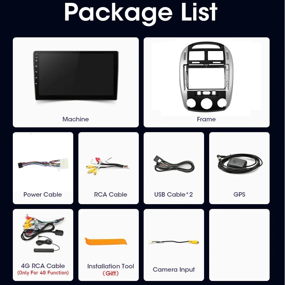 8-ядерный автомобильный радиоприемник для KIA Cerato 1 LD 2004-2008, беспроводной CarPlay 4G WIFI, Android Auto, мультимедийный видеоплеер, головное устройство 8+128 ГБ