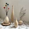 1PC Small Vase Wooden Crafts Natural Wood Unique Wooden Vase Creative Dry Flower Arrangement For Living Room 8 Styles