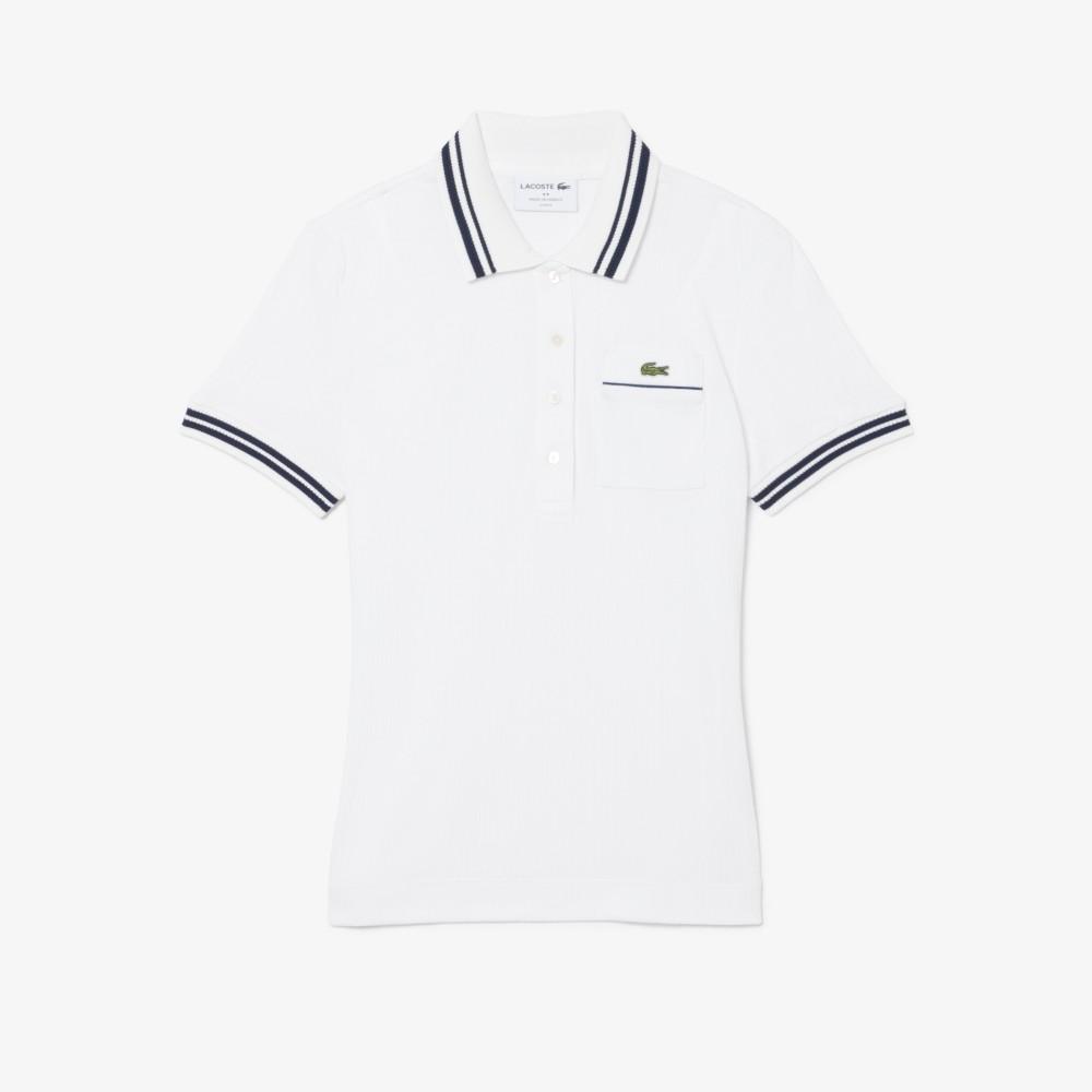 Lacoste Женская поло с многорядной резинкой DF0858-56G522