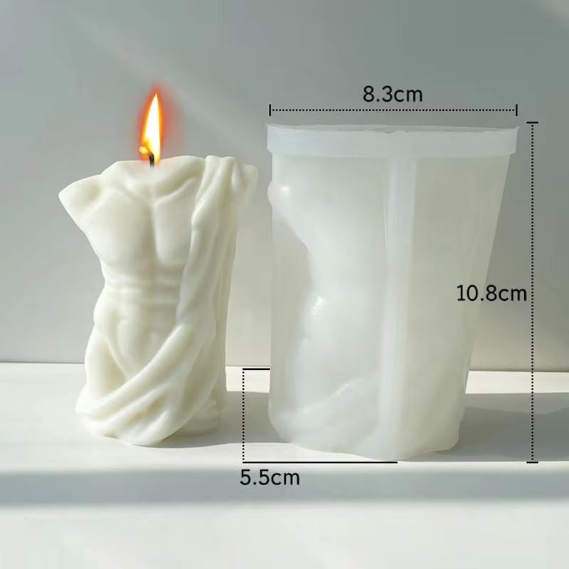 Sexy Female Candle Silicone Mold Muscle Man Body Resin Plaster Mould Human Woman Scented Candle Making Tools Home Decor Lover Gift