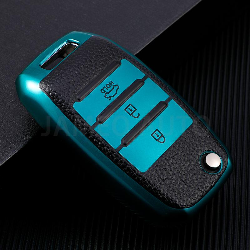 For Kia RIO 3 4 Hyundai I30 Optima Xceed Ceed 2 Sorento 2011 Forte Niro 2023 Soul 2019 EV6 Sportage 4 Stonic Car Key Case Cover