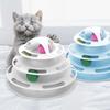 Levels Turnable Toys for Cats Accessories Tower Tracks with Balls Cat Toy Interactive Intelligence Training with Fun Cat Stick