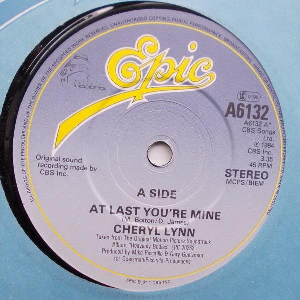7inch Record CHERYL LYNN / MARC TANNER - At Last You're Mine / Look What You A6132 Epic 1985 UK Dance & Electronica Used