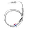 K Type Grounded Thermocouple Temperature Sensor, Stainless Steel Temperature Sensor Probe, NPT 1/8 inch Thread with 1m Cable for PID Temperature