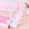 Doll Toy Furniture European Style Bunk Bed Double Bunk Bed Girl Birthday Toy