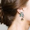 Elegant Zebras Head Drop Earrings Modern Zebras Silhouettes Earrings for Female Fashion Enthusiasts Party Jewelry