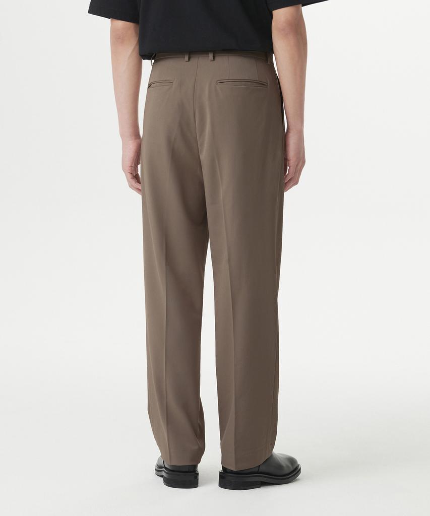 MUSINSA STANDARD Three-Puck Semi-Balloon Slacks [Dusty Beige]