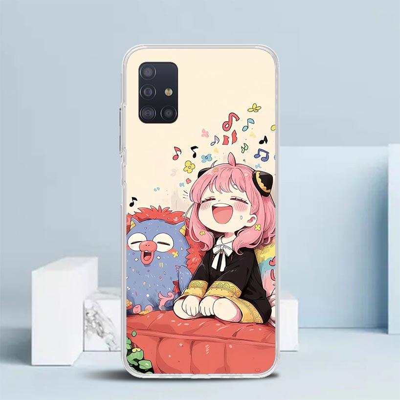 Чехол для телефона S-Spy Family Anya для Samsung Galaxy A52 A32 A22 A12 A51 A50S A30S A10S Note 20 Ultra 10 S10 Plus A31 A20 A71 A72 Gal