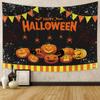 Halloween Party Decoration Tapestry Witch Pumpkin Wall Decoration Background Cloth Home Living Room Bedroom Decoration Tapestry