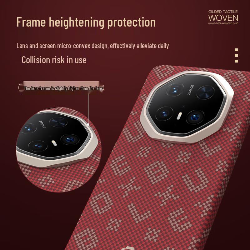 Чехол для телефона Huawei Mate70 RS Gold Password Series из арамидного волокна