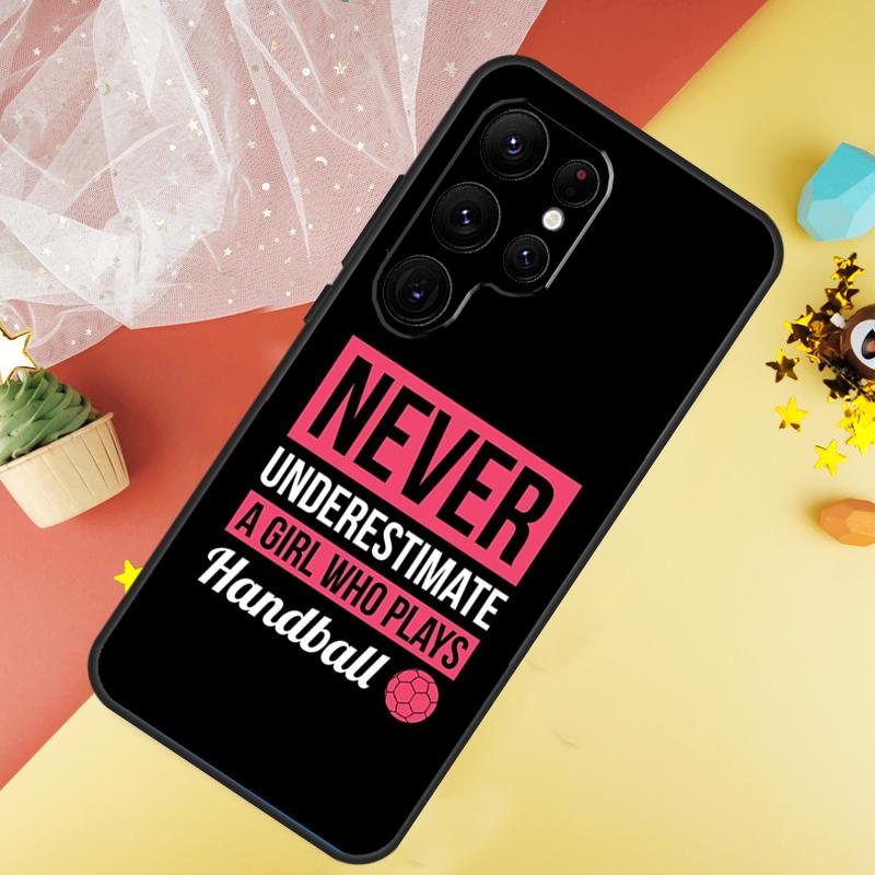 Стильный чехол Funda для игры в гандбол для Samsung Galaxy S24 Ultra S23 S22 Plus S21 S20 FE S8 S9 S10 Note 10 20 Ultra