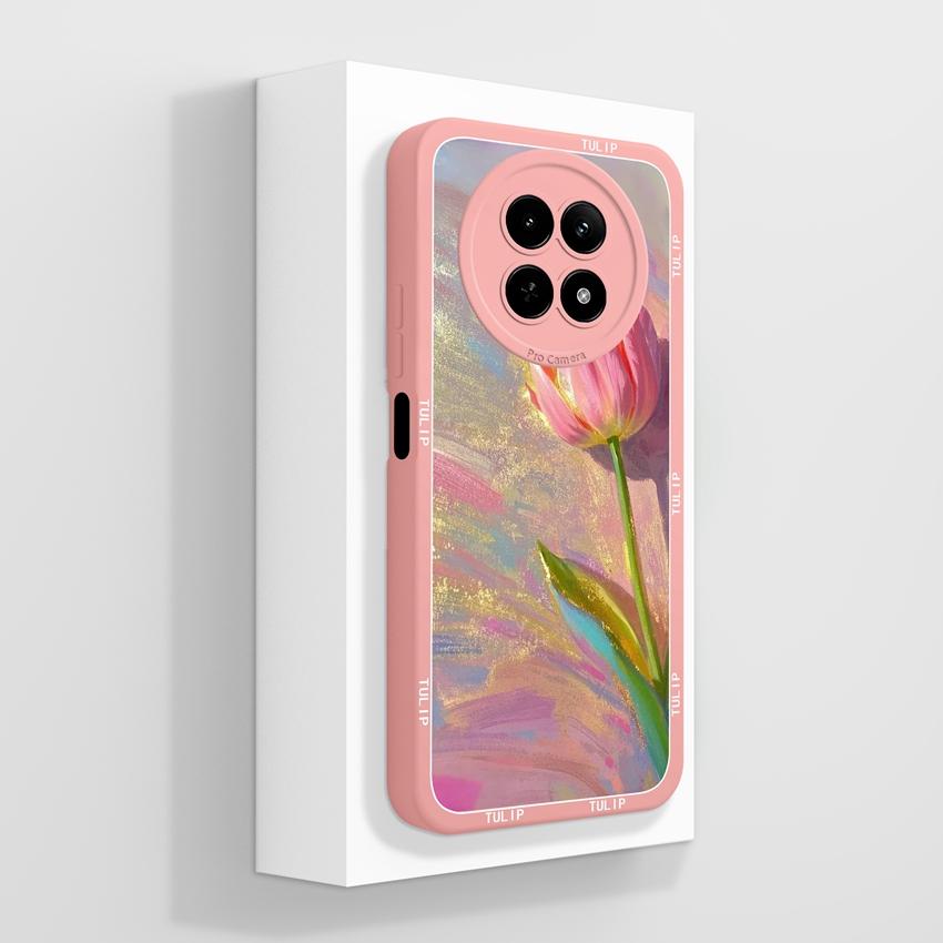 Чехол для Oppo Realme 12 13 14 P1 P2 Pro 14T 12X Сумки для телефона Милые узоры с медвежьими лапками Жидкий силикон Улучшенный пыленепроницаемый защитный чехол для корпуса Oppo