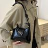 Trendy New Design Bow Armpit Handbag Solid Color PU Leather Bowknot Underarm Bag Sweet Women's Crossbody Bag CLE