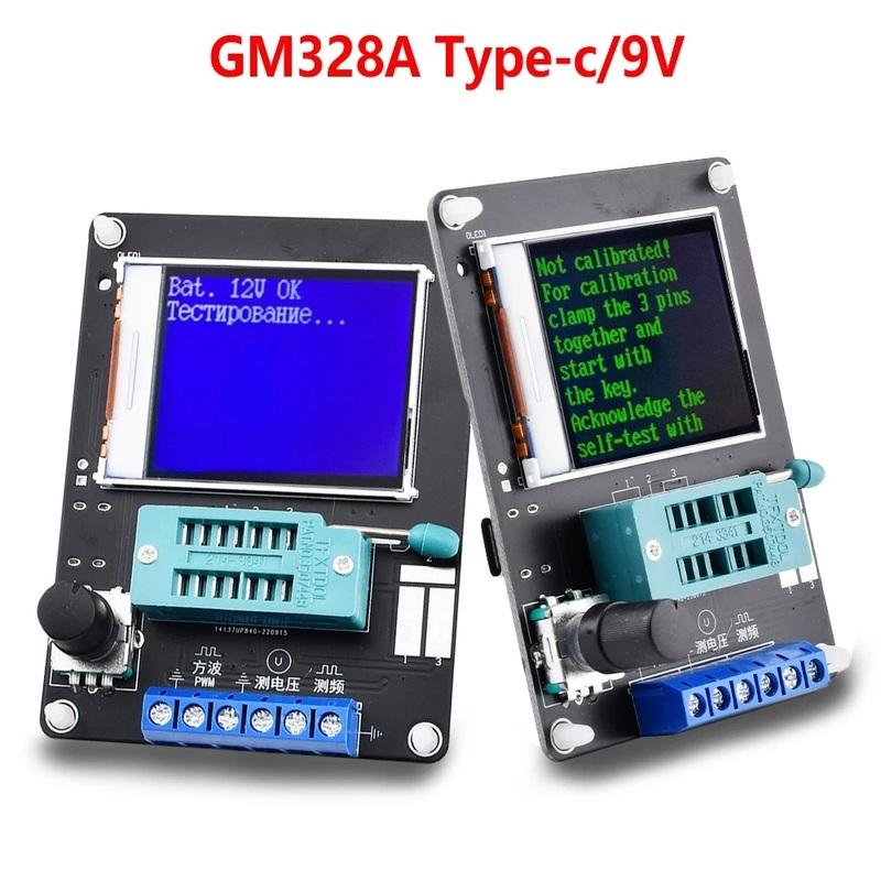 GM328A ЖК-тестер транзисторов, диодов, емкости, напряжения, частоты, генератор сигналов ШИМ-прямоугольных волн, тестер утечки конденсаторов