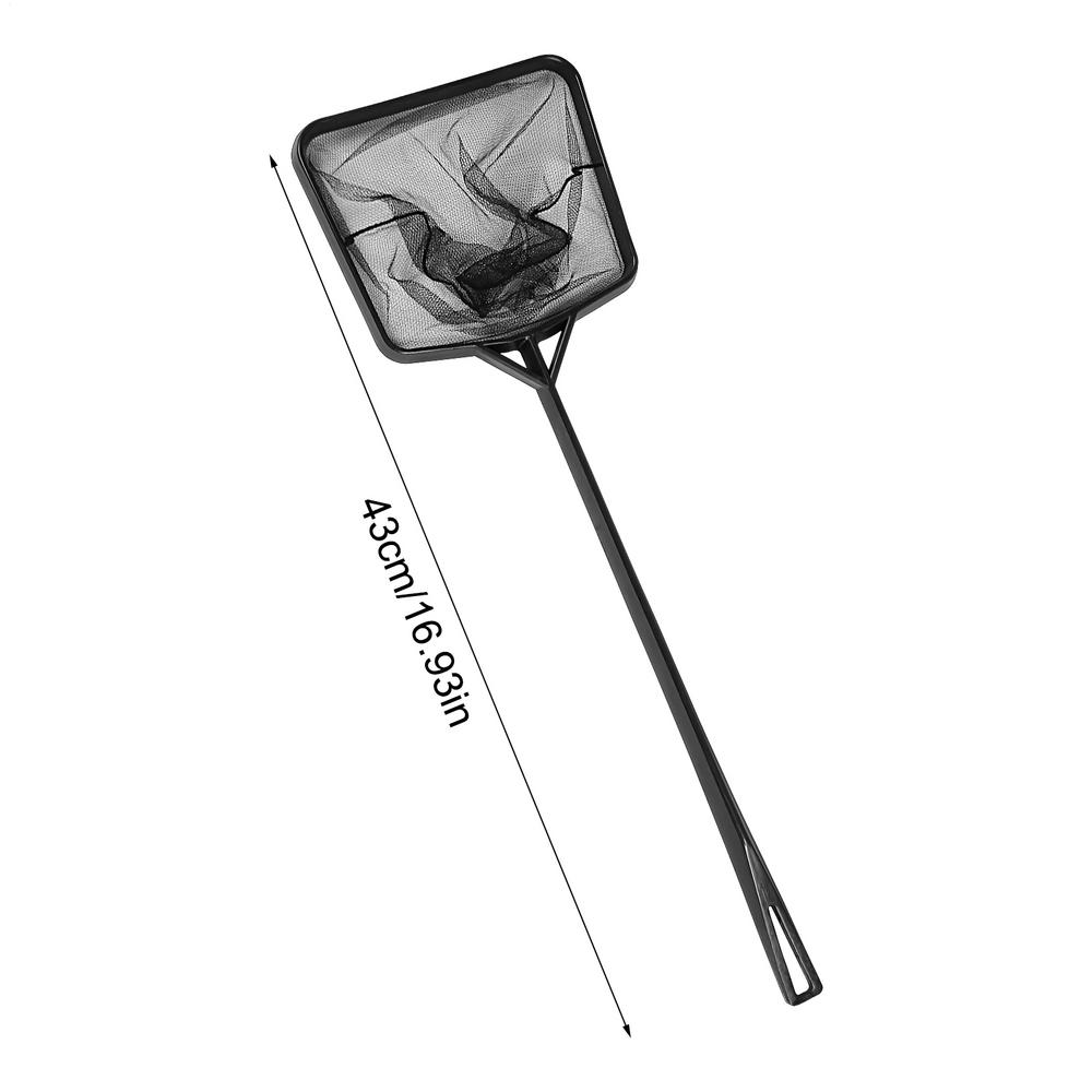 Aquarium Square Fishing Net Long Handle Fishing Gear Fish Tank Skimming For Catching Fish Shrimp Tank Clean Supplies