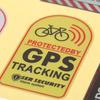 1/2/3/4 шт. Наклейка-сигнализация для GPS-слежения MTB Дорожный велосипед Скутер Мотоцикл Противоугонная наклейка Предупреждающая Светоотражающая наклейка для велосипеда