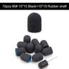 10Pcs 10*15/13*19 Purple Sanding Caps Nail Art Sanding Bands Block Caps Mandrel Gel Remover Foot Care Cuticle Drill Accessories