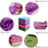 Non Slip Hot Yoga Towel Pilates Mat Yoga Blanket Sweat Absorbent Portable Fitness Meditation Mat Sports Workout Travel Blanket