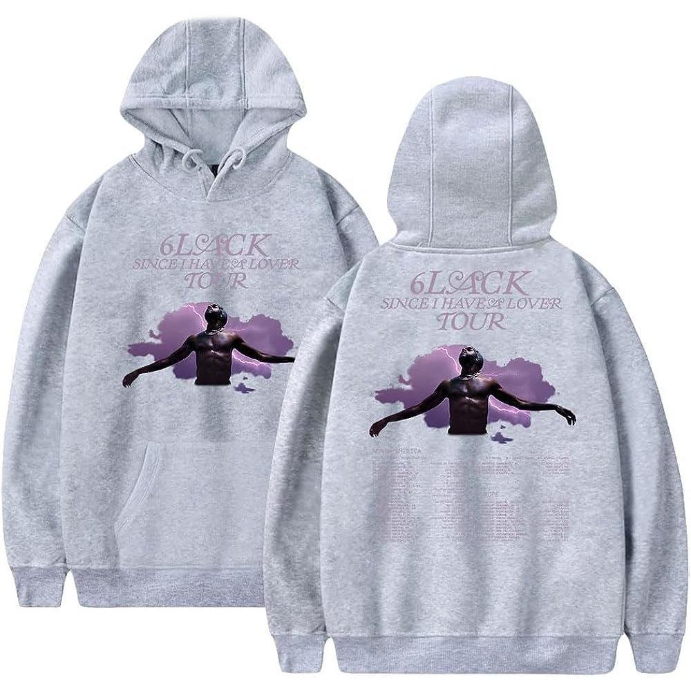 6lack, так как у меня есть любовник, тур 2023, большой размер, женская/мужская толстовка с капюшоном Y2K, уличная одежда, пуловер в стиле хип-хоп, куртка с капюшоном