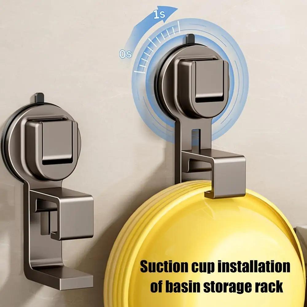 Suction Cup Washbasin Hook ABS Wall Mounted High Quality Bathtub Hooks  Bathroom