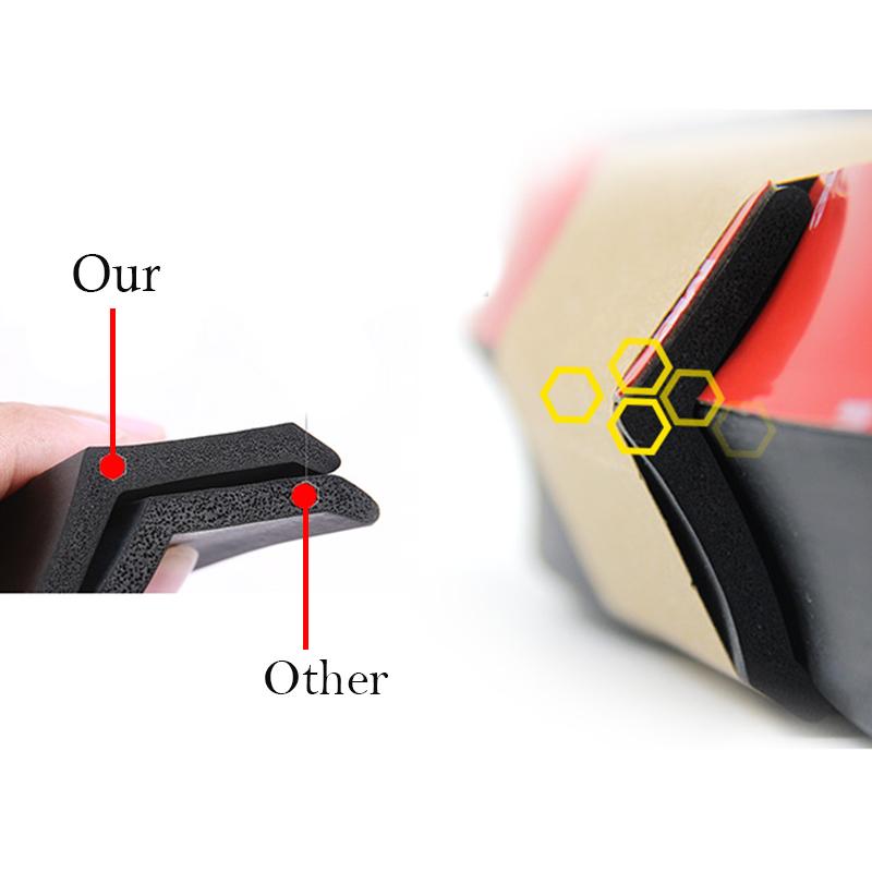 2,5 м автомобильный бампер, защитные полосы для губ, сплиттер, комплекты кузова, спойлер, бамперы, бампер для двери автомобиля, углеродное волокно, резиновая губа, ширина 65 мм
