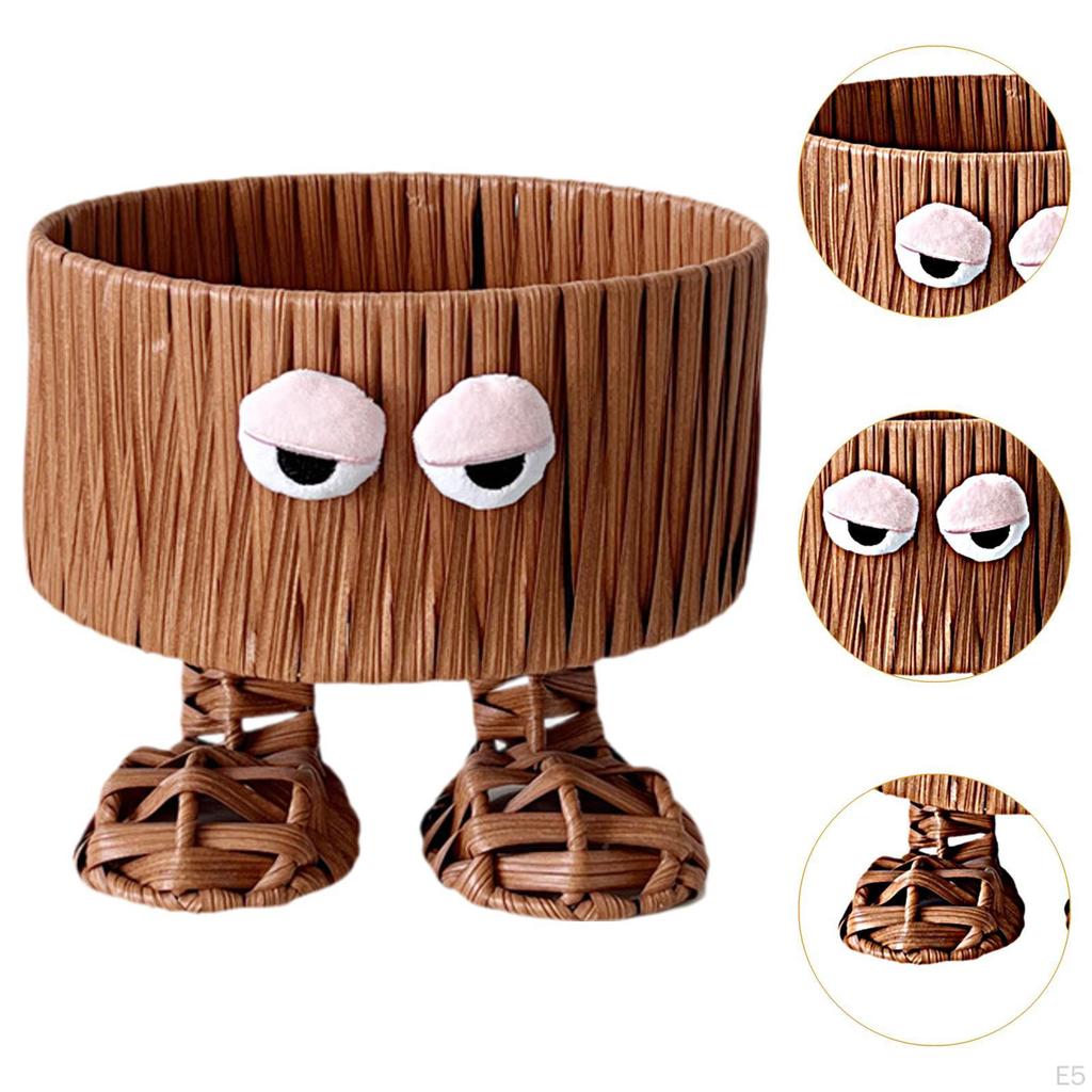 Корзина для хранения домашнего декора для печенья и выпечки с имитацией ротанга