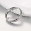 Glitter Matte Slim Band Titanium Steel Finger Ring Bridal Wedding Jewelry Gift