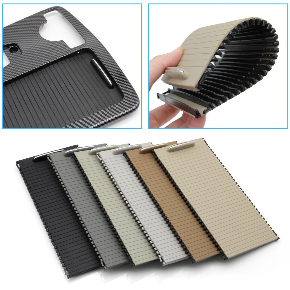 Центральный подлокотник из углеродного волокна с левым рулем, держатель для стакана, шторка, внешняя рама, панель для Benz W204 W207 W212 C180 C200 C220