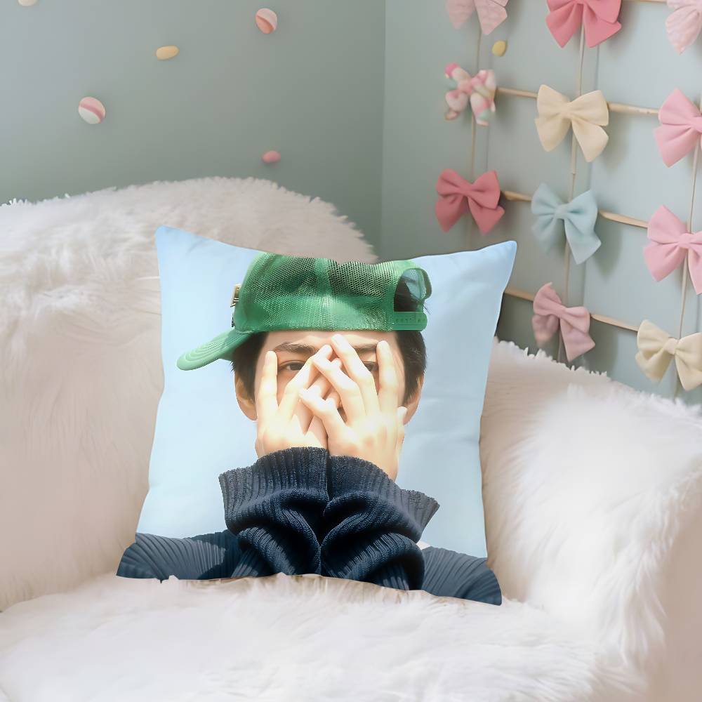 CORTIS KEONHO Case Plush Fabric Soft Pillowcase Double Sided Print Cushion Cover Household Gifts