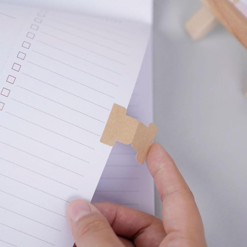 10 Sheet Index Label Paster Bookmark Stickers Easy Read Book Tabs Gold Stamping Tabs for Office School Notbook Journal Study Reading